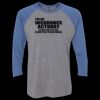 Unisex Triblend Three-Quarter Raglan T-Shirt Thumbnail
