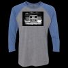 Unisex Triblend Three-Quarter Raglan T-Shirt Thumbnail