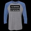 Unisex Triblend Three-Quarter Raglan T-Shirt Thumbnail