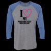 Unisex Triblend Three-Quarter Raglan T-Shirt Thumbnail