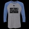Unisex Triblend Three-Quarter Raglan T-Shirt Thumbnail