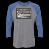 Unisex Triblend Three-Quarter Raglan T-Shirt Thumbnail
