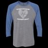 Unisex Triblend Three-Quarter Raglan T-Shirt Thumbnail