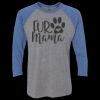 Unisex Triblend Three-Quarter Raglan T-Shirt Thumbnail