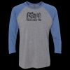 Unisex Triblend Three-Quarter Raglan T-Shirt Thumbnail