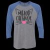 Unisex Triblend Three-Quarter Raglan T-Shirt Thumbnail