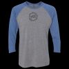 Unisex Triblend Three-Quarter Raglan T-Shirt Thumbnail