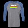 Unisex Triblend Three-Quarter Raglan T-Shirt Thumbnail