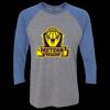 Unisex Triblend Three-Quarter Raglan T-Shirt Thumbnail