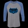 Unisex Triblend Three-Quarter Raglan T-Shirt Thumbnail