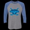 Unisex Triblend Three-Quarter Raglan T-Shirt Thumbnail