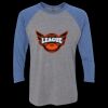 Unisex Triblend Three-Quarter Raglan T-Shirt Thumbnail