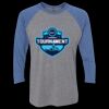 Unisex Triblend Three-Quarter Raglan T-Shirt Thumbnail