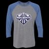 Unisex Triblend Three-Quarter Raglan T-Shirt Thumbnail
