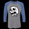 Unisex Triblend Three-Quarter Raglan T-Shirt Thumbnail