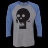 Unisex Triblend Three-Quarter Raglan T-Shirt Thumbnail
