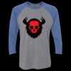 Unisex Triblend Three-Quarter Raglan T-Shirt Thumbnail
