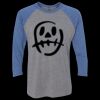 Unisex Triblend Three-Quarter Raglan T-Shirt Thumbnail