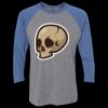 Unisex Triblend Three-Quarter Raglan T-Shirt Thumbnail