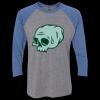 Unisex Triblend Three-Quarter Raglan T-Shirt Thumbnail