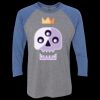 Unisex Triblend Three-Quarter Raglan T-Shirt Thumbnail