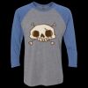 Unisex Triblend Three-Quarter Raglan T-Shirt Thumbnail