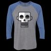 Unisex Triblend Three-Quarter Raglan T-Shirt Thumbnail
