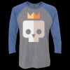 Unisex Triblend Three-Quarter Raglan T-Shirt Thumbnail