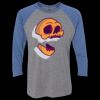 Unisex Triblend Three-Quarter Raglan T-Shirt Thumbnail