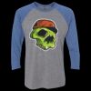 Unisex Triblend Three-Quarter Raglan T-Shirt Thumbnail