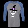 Unisex Triblend Three-Quarter Raglan T-Shirt Thumbnail