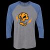 Unisex Triblend Three-Quarter Raglan T-Shirt Thumbnail