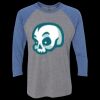Unisex Triblend Three-Quarter Raglan T-Shirt Thumbnail