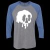 Unisex Triblend Three-Quarter Raglan T-Shirt Thumbnail