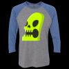 Unisex Triblend Three-Quarter Raglan T-Shirt Thumbnail