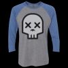 Unisex Triblend Three-Quarter Raglan T-Shirt Thumbnail