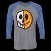 Unisex Triblend Three-Quarter Raglan T-Shirt Thumbnail