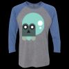 Unisex Triblend Three-Quarter Raglan T-Shirt Thumbnail