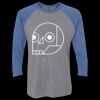 Unisex Triblend Three-Quarter Raglan T-Shirt Thumbnail