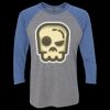 Unisex Triblend Three-Quarter Raglan T-Shirt Thumbnail