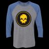 Unisex Triblend Three-Quarter Raglan T-Shirt Thumbnail