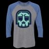 Unisex Triblend Three-Quarter Raglan T-Shirt Thumbnail
