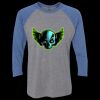 Unisex Triblend Three-Quarter Raglan T-Shirt Thumbnail