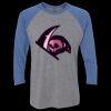 Unisex Triblend Three-Quarter Raglan T-Shirt Thumbnail