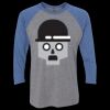 Unisex Triblend Three-Quarter Raglan T-Shirt Thumbnail