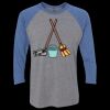 Unisex Triblend Three-Quarter Raglan T-Shirt Thumbnail
