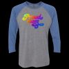 Unisex Triblend Three-Quarter Raglan T-Shirt Thumbnail