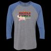 Unisex Triblend Three-Quarter Raglan T-Shirt Thumbnail