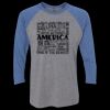 Unisex Triblend Three-Quarter Raglan T-Shirt Thumbnail
