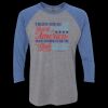 Unisex Triblend Three-Quarter Raglan T-Shirt Thumbnail